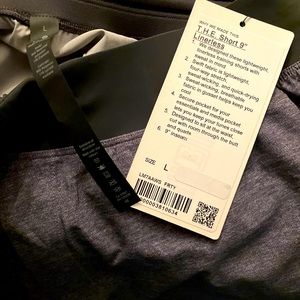 Brand New Lululemon T.H.E. Linerless Short 9" in Heather Grey